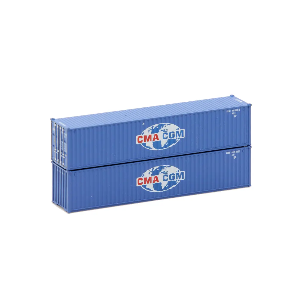 Jacksonville Terminal N 40' Standard Height (8'6") Corrugated Container CMA CGM "Globe Logo"