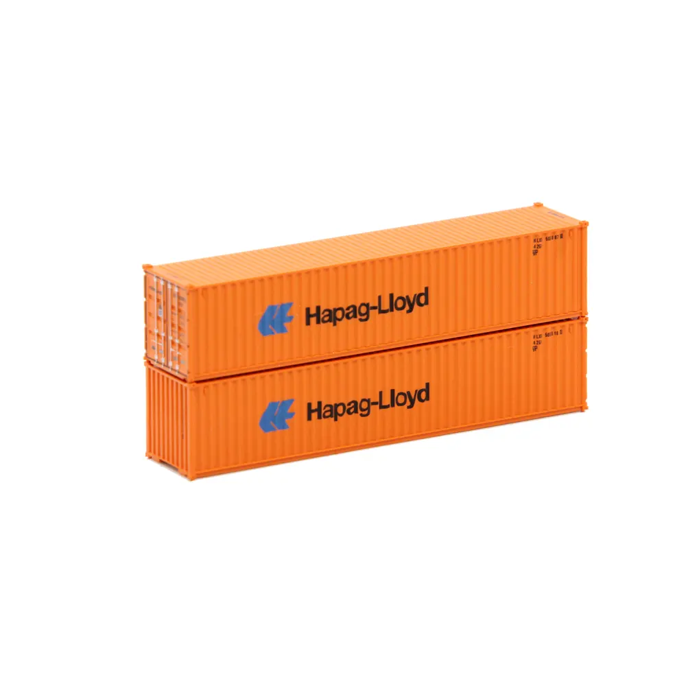 Jacksonville Terminal N 40' Standard Height (8'6") Corrugated Container Hapag Lloyd "Small Logo"