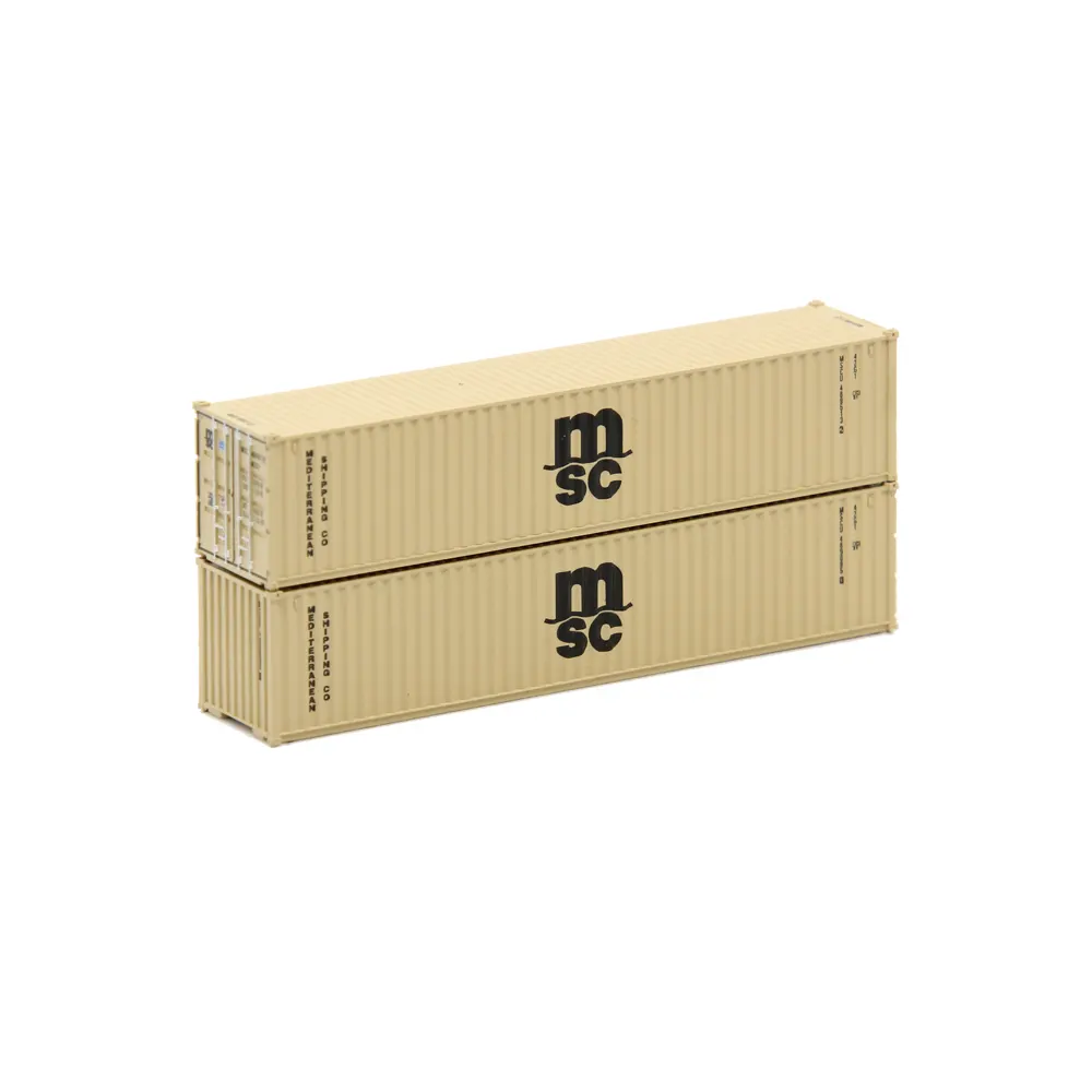 Jacksonville Terminal N 40' Standard Height (8'6") Corrugated Container Mediterranean Shipping Company "MSC"