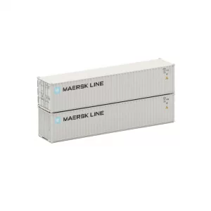 Jacksonville Terminal N 40' Standard Height (8'6") Corrugated Container Maersk "Small Logo"