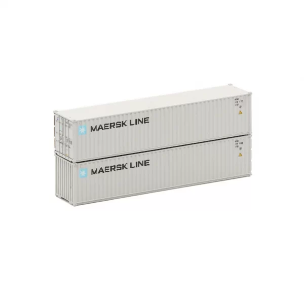 Jacksonville Terminal N 40' Standard Height (8'6") Corrugated Container Maersk "Small Logo"