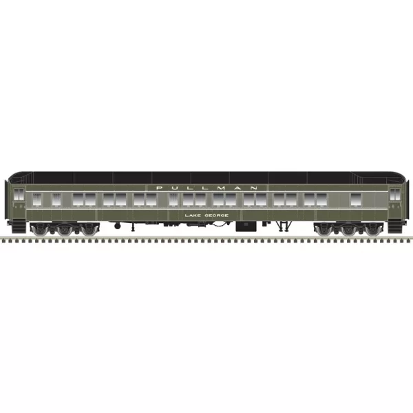 Atlas HO Heavyweight Pullman 10-1-2 Sleeper Pullman "Two Town Gray"