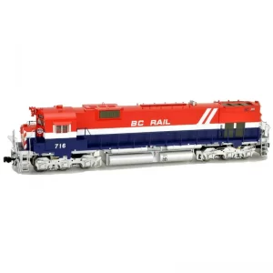 Bowser HO M630 British Columbia Railway "Red, White, & Blue Hockey Stick" w/ DCC & Sound