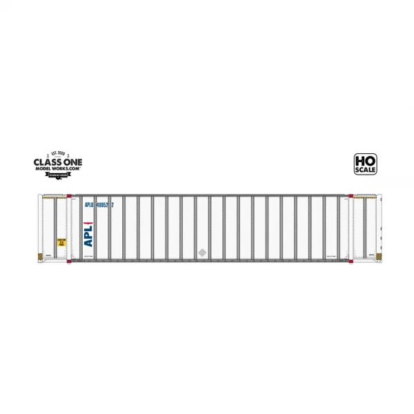 Class One Model Works HO 48' Hyundai Container APL 2 Pack