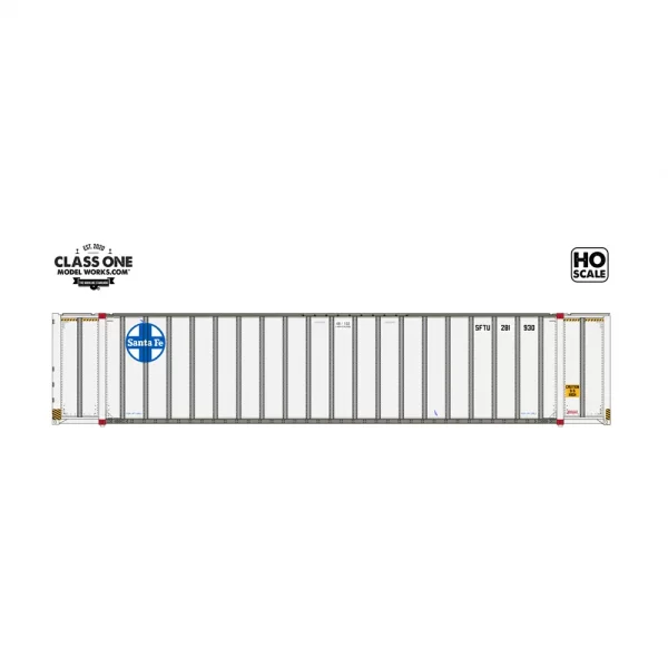 Class One Model Works HO 48' Monon Container Santa Fe