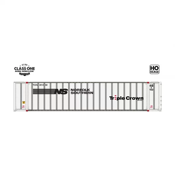 Class One Model Works HO 48' Monon Container Norfolk Southern "Triple Crown" 2 Pack