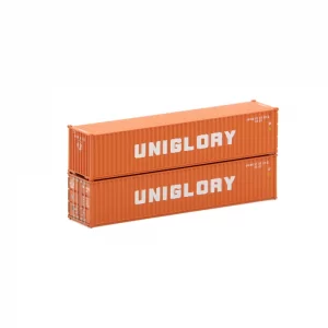 Jacksonville Terminal N 40' Standard Height (8'6") Corrugated Container Uniglory "Orange"