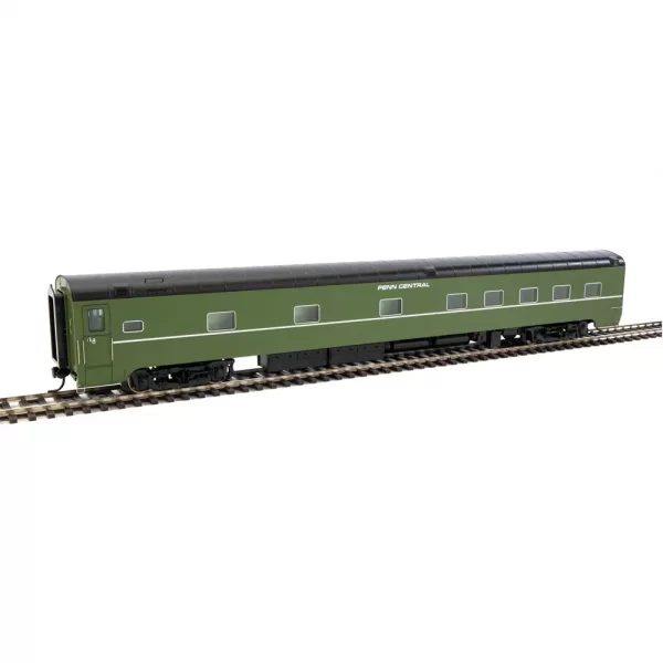 Walthers Proto HO 85' Pullman-Standard 10-6 Sleeper, Plan 4140 Penn Central "No Skirts" w/ Decals