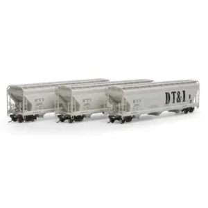 Athearn Genesis HO ACF 4600 Covered Hopper Detroit Toledo & Ironton "Gray" 3 Pack