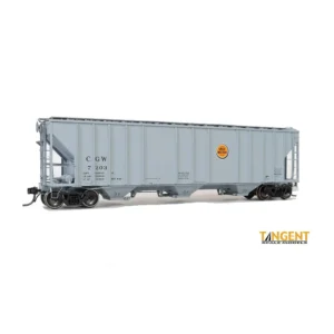 Tangent HO GA 4500 Covered Hopper Chicago Great Western