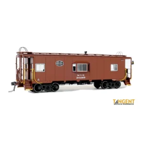 Tangent HO Despatch Shops Inc N7 Class Steel Bay Window Caboose New York Central "Brown Repaint w/ Black Logo 1955+" w/ Lights