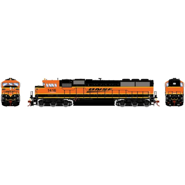 Athearn Genesis HO SD60M 3 Window BNSF "Wedge, Remote Control"
