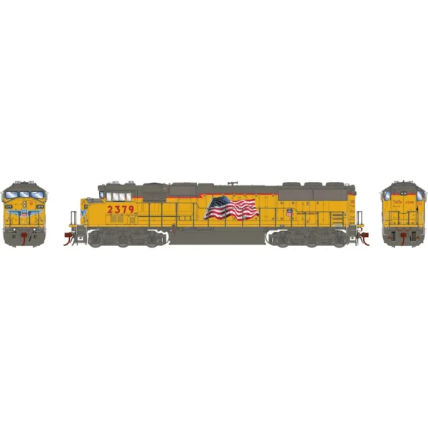 Athearn Genesis HO SD60M 3 Window Union Pacific "Flag"