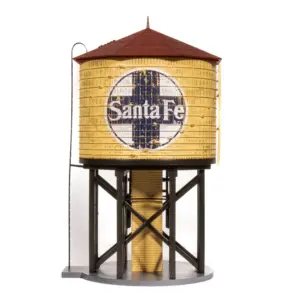 Broadway Limited HO Operating Water Tower Weathered Santa Fe