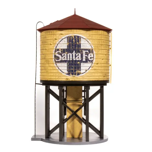 Broadway Limited HO Operating Water Tower Weathered Santa Fe