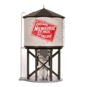 Broadway Limited HO Operating Water Tower Weathered Milwaukee Road