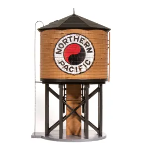 Broadway Limited HO Operating Water Tower Weathered Northern Pacific