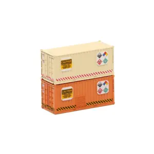Jacksonville Terminal N 20' Standard Height Corrugated Container Vented Side Hazmat Storage