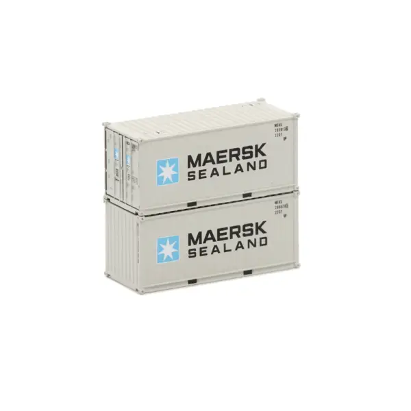 Jacksonville Terminal N 20' Standard Height Corrugated Container Maersk Sealand
