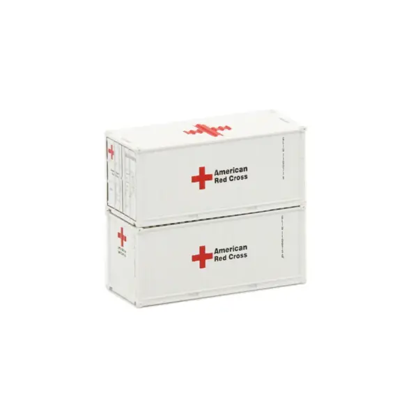 Jacksonville Terminal N 20' Standard Height Corrugated Container American Red Cross