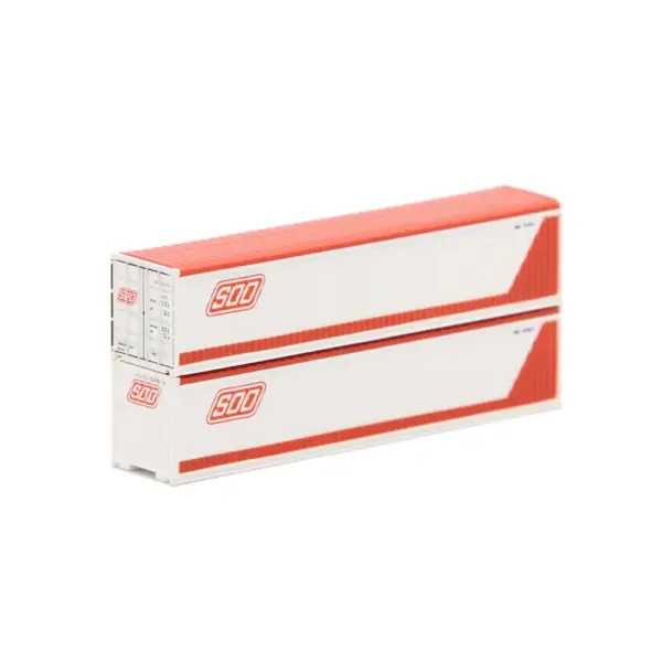 Jacksonville Terminal N 40' Canvas/Open Top Square Corrugation Container Soo Line
