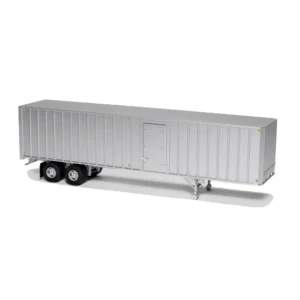 Rapdio HO 40' Fruehauf Exterior-Post Trailer Silver "Unlettered w/ Side Door"