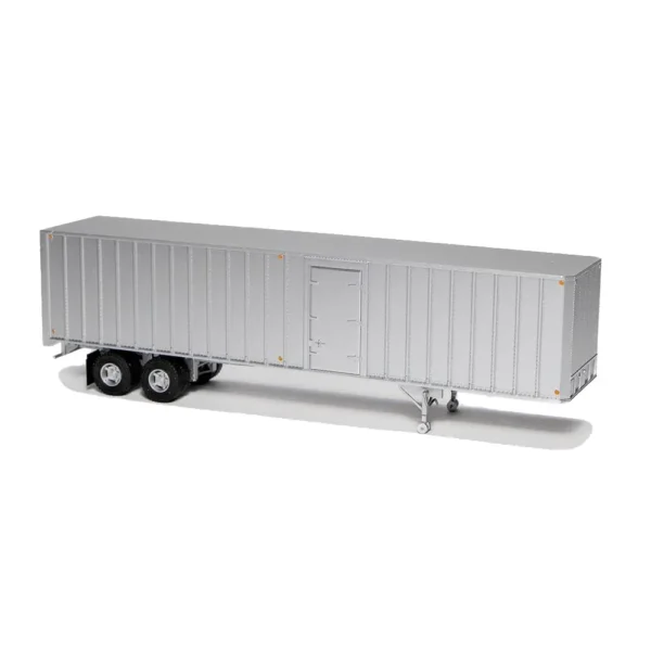 Rapdio HO 40' Fruehauf Exterior-Post Trailer Silver "Unlettered w/ Side Door"