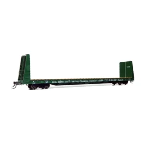 Rapido HO 66' Marine Industries Bulkhead Flat Car British Columbia Railway