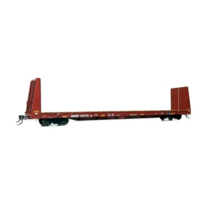 Rapido HO 66' Marine Industries Bulkhead Flat Car BNSF