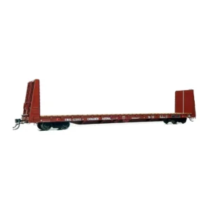 Rapido HO 66' Marine Industries Bulkhead Flat Car Canadian National "International Service"