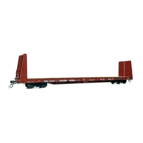 Rapido HO 66' Marine Industries Bulkhead Flat Car Canadian National "International Service"