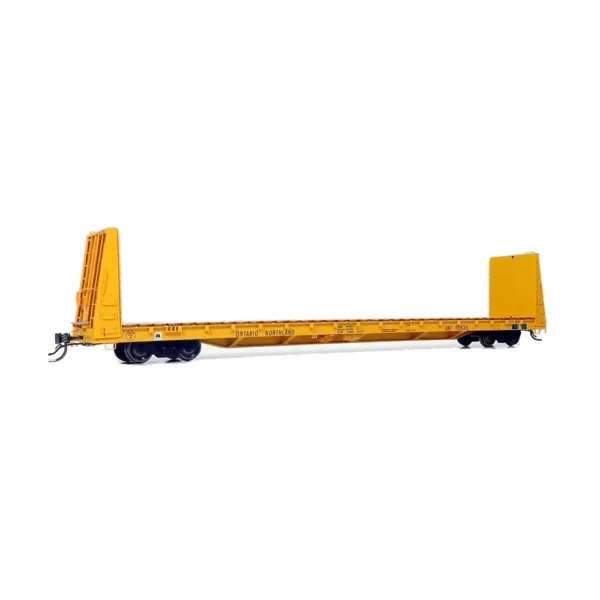 Rapido HO 66' Marine Industries Bulkhead Flat Car Ontario Northland