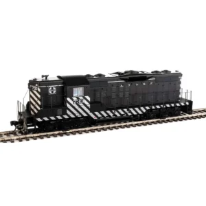 Walthers Mainline HO GP9 Phase II Santa Fe "Zebra Stripe"