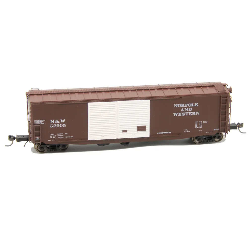 Intermountain HO 50' PS-1 Double Door Box Car Norfolk Western "White Doors, Cushion Underframe"