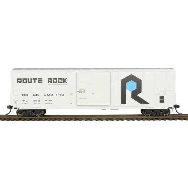 Intermountain HO 50' PS 5277 Box Car Rock Island "White, Route Rock"