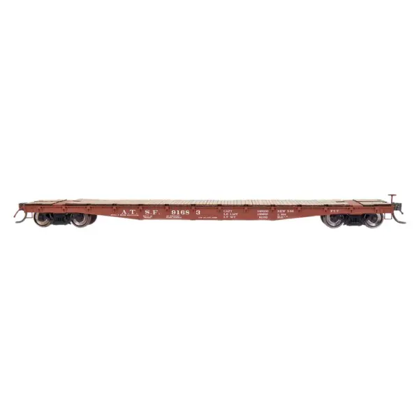 Intermountain HO 53' 6" 70 Ton Flat Car Santa Fe