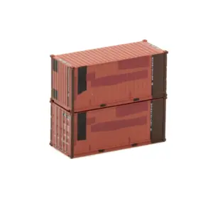 Jacksonville Terminal N 20' Standard Height Corrugated Container US Army "Brown, Patch A Scheme"