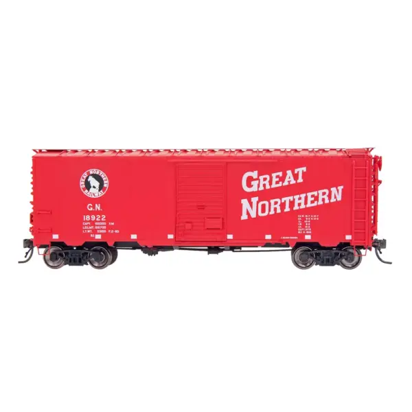 Intermountain HO 40' 12 Panel Box Car Great Northern "Vermillion Red"