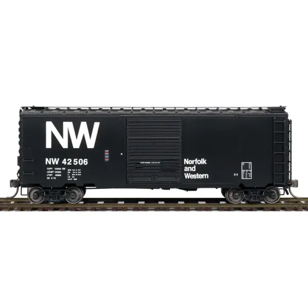 Intermountain HO 40' PS-1 Box Car Norfolk & Western "Black Repaint"