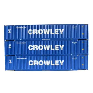 Jacksonville Terminal HO 53' Ocean Container Crowley "Blue" 3 Pack