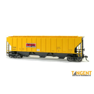 Tangent HO PS-2 4427 "High Side" Covered Hopper TLDX "Delivery Yellow Lease, 1967"