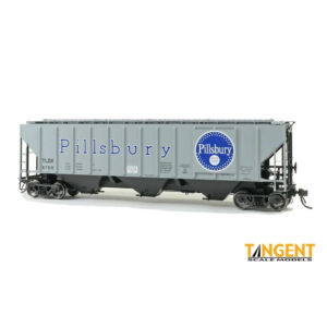 Tangent HO PS-2 4427 "High Side" Covered Hopper Pillsbury "Delivered 1967"