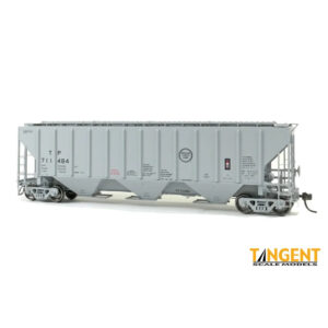 Tangent HO PS-2 4427 "High Side" Covered Hopper Texas & Pacific "Delivery Gray, 1971"