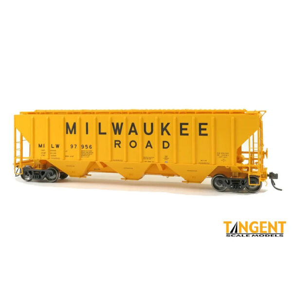Tangent HO PS-2 4427 "High Side" Covered Hopper Milwaukee Road "Delivery 1967"