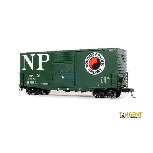 Tangent HO PS-1 40' Mini-Hy Cube Boxcar Northern Pacific "Original Loewry Green 1967"
