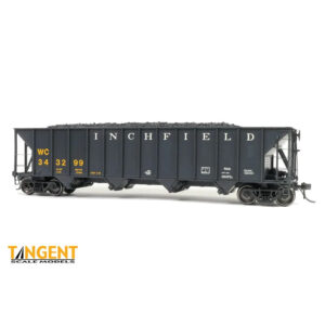 Tangent HO Bethlehem 3350cf Quad Coal Hopper Wisconsin Central "ex CRR, FH19, Patch 1992+ Version 2"