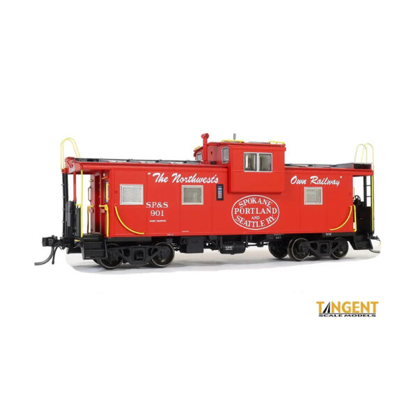 Tangent HO ICC Wide Vision Caboose Spokane Portland & Seattle "Delivery 1969 w/ Red Cupola Light"