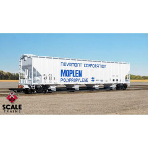 Scale Trains HO Operator PS 5820 Covered Hopper Novamont "Moplen"