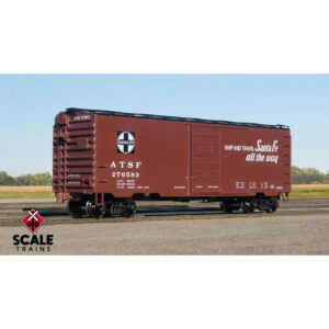 Scale Trains HO Kit Classic 40' PS Box Car Santa Fe "All the Way"