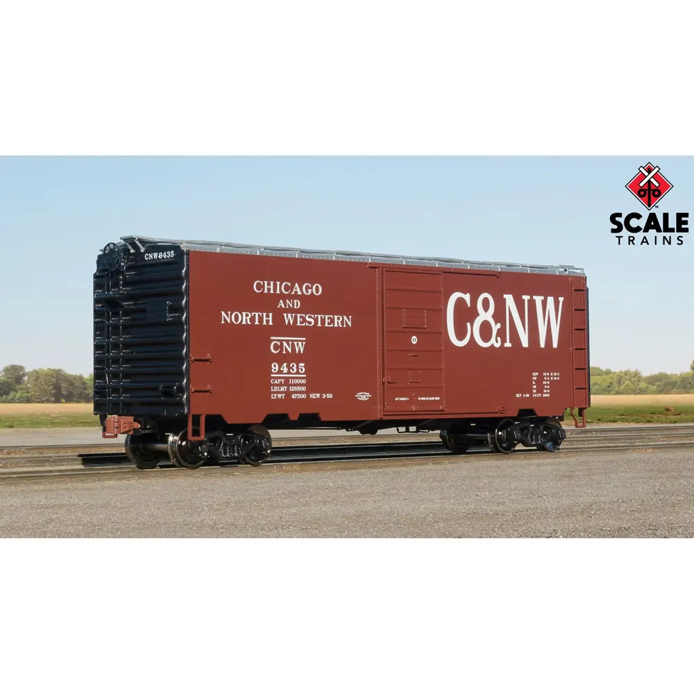 Scale Trains HO Kit Classic 40' PS Box Car Chicago Northwestern "Large Lettering"